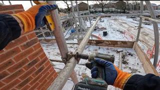 Scaff Life #3 #scaffolding #sitework #snow