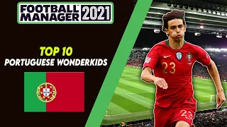 FM21 TOP 10 Portuguese Wonderkids | Football Manager 2021