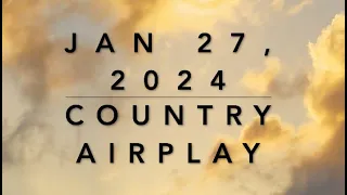 Billboard Top 60 Country Airplay (Jan 27, 2024)