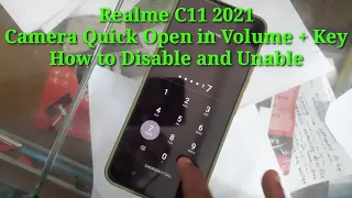 Realme C11 2021 Camera Quick Open in Press Volume Up Key How to Disable and Unable