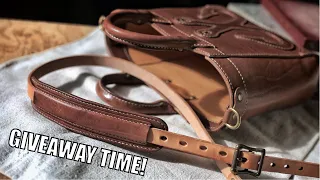 Make a Leather Cross Body Strap for ANY Bag! (GIVEAWAY!!!!!)