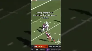 Henry Ruggs First and Last Receiving Touchdown as a Raider tiktok #shorts