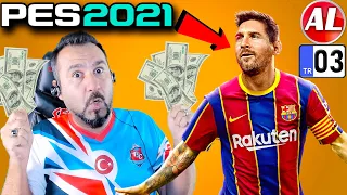 YESİN ONU NENESİ! MAAŞIN DELİ PARA GENÇ MESSİ! FORVET GİBİ STOPER BULDUM! | PES 2021 ANALİG #3