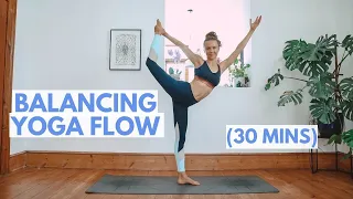 Power Flow For Strength + Balance | DANCERS POSE YOGA FLOW