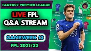 FPL GW13 Q&A STREAM | Wildcard ready - FPL Gameweek 13 | Fantasy Premier League 2021/22 Tips