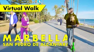 Marbella beachfront walk - November 2021 - San Pedro de Alcántara immersive virtual walking tour