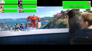 Big Hero 6 Final Battle with healthbars