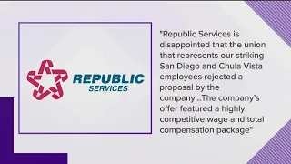 Sanitation workers from Republic Services vote 'no' to ending strike