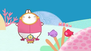 Molang and Piu Piu: a new friend for their goldfish! 🐟