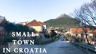 Driving in a small Town in Croatia | Vrgorac