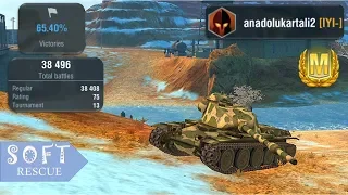 T95E6: 6900 Damage , 5 Frags (1vs3) - WOT BLITZ -