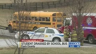 Boy injured after being dragged by Clark County school bus