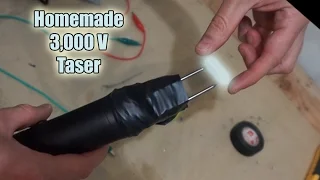 Shocked By Homemade 3,000 Volt Taser| High Voltage Science