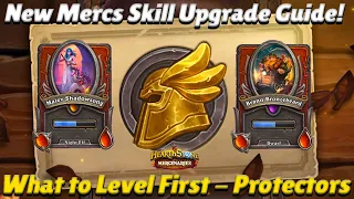 New Mercs Skill Upgrade Guide! What to Level First! - Protectors - Hearthstone Mercenaries Tips