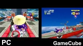 Sonic Heroes - PC vs GameCube Side-by-side comparison HD