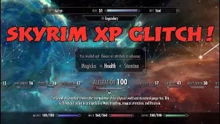 Skyrim PS4 XP GLITCH!!