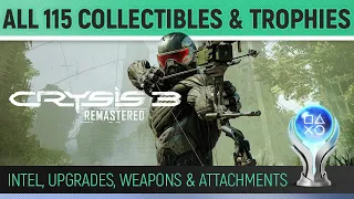 Crysis 3 Remastered - All Collectibles & Trophies 🏆 Intel, Weapon Attachments, Upgrades & Weapons