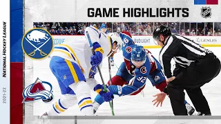 Sabres @ Avalanche 1/30/22 | NHL Highlights