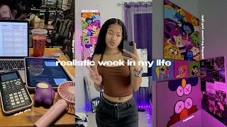 realistic week in the life of a uni student and full time youtuber (uni + art vlog) | ft. dyhair777