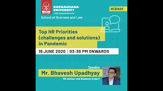 Webinar on Top HR Priorities (Challenges and Solutions) in Pandemic