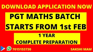 Pgt Maths Syllabus||Pgt Batch Starts From 1st FEB||Download Our Apllication||HTET 2021 PGT MATHS