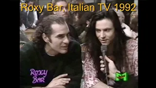 J. (Jaye Muller) on Italian TV: Roxy Bar (Video Music), 1992. With Francesco Baccini.