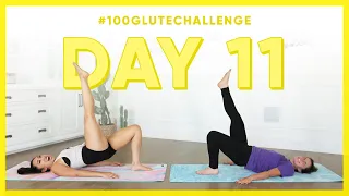 Day 11: Single Leg Raisers in Bridge! | 100 Glute Challenge w/ Sydney Olson