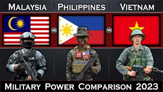 Malaysia vs Philippines vs Vietnam Military Power Comparison 2023