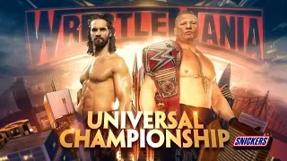 WWE 2K19 Brock Lesnar vs Seth Rollins Universal Championship Wrestlemania 35