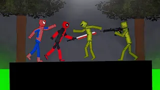 Spider-Man and Deadpool vs Melon Playground on Acid Sea in People Playground