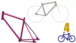 SolidWorks Tutorial #unlisted : Bike Frame & Layout (weldments, editing weldments profiles)