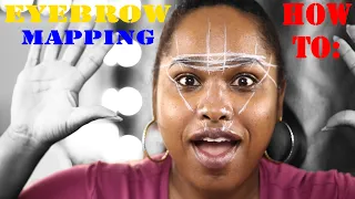 Detailed Step by Step Eyebrow Mapping Tutorial / How to shape perfectly symmetrical eyebrows at home