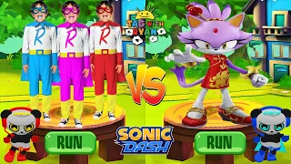 Tag with Ryan vs Sonic Dash Lunar Blaze New Character Unlocked Event All Bosses Combo Panda Gameplay