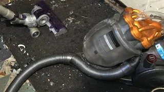 Dyson DC19 Vacuuming the Mess