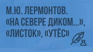 М.Ю. Лермонтов. «На севере диком…», «Листок», «Утес». Видеоурок по литературе 6 класс