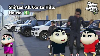 GTA5: Finally Shinchan Franklin Shifted There Cars to New Hills Mansion 😳Everyone Shock😳Ps Gamester
