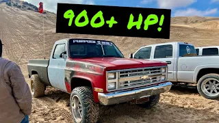 900+ HP SQUARE BODY CHEVY RIPS THE SAND DUNES!