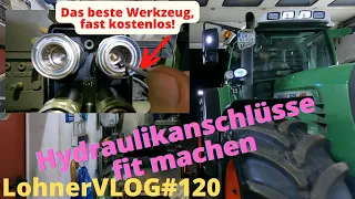 LohnerVLOG#120 Fast kostenloses Werkzeug: Es ist so einfach, wie Genial! Fendt Hydraulikanschlüsse