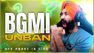 FULL RUSH CONQUEROR LOBBY - BGMI LIVE UNBAN | PUBG LIVE | GTXPREET