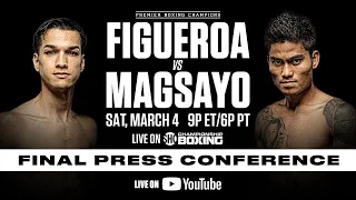 Figueroa vs Magsayo FINAL PRESS CONFERENCE | #FigueroaMagsayo