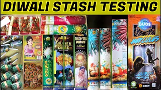 DIWALI STASH TESTING 2020 - 14 Different Types of Crackers Testing Part 1