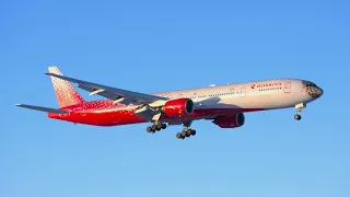 Посадка "Леолёта" в аэропорту Благовещенска | Boeing 777-312 | RA-73282 | Rossiya airlines