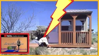 Shed to Cabin - "Planning" to "Done" in 14 min. @AZ Off-Grid (Unplugged)