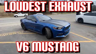 Top 3 LOUDEST EXHAUST Set Ups for FORD MUSTANG 3.7L V6!