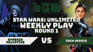 Emperor Palpatine (0-0) vs Iden Versio (0-0) - Round 1 - Star Wars: Unlimited Weekly Play 4