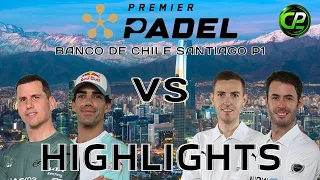 PAQUITO & LEBRON VS BUENO & QUILEZ - R32 Premier Padel BANCO DE CHILE SANTIAGO P1 - HIGHLIGHTS