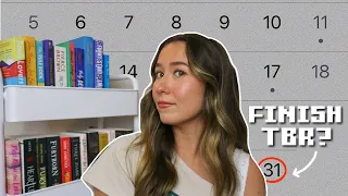 Can I finish my physical TBR before the end of the month? | reading vlog