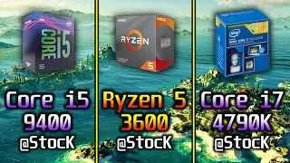 Core i5 9400 vs Ryzen 5 3600 vs Core i7 4790K | 1080p and 1440p PC Gaming Benchmark