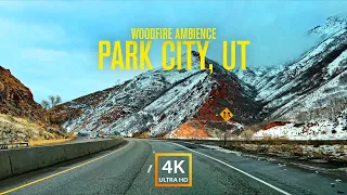 4K Calming Mountain Drive With Interior Car Sounds // Salt Lake City to Park City, UT