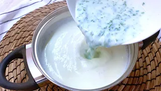 We put spinach in boiling milk. I don’t buy it in the store anymore. Only 3 ingredients